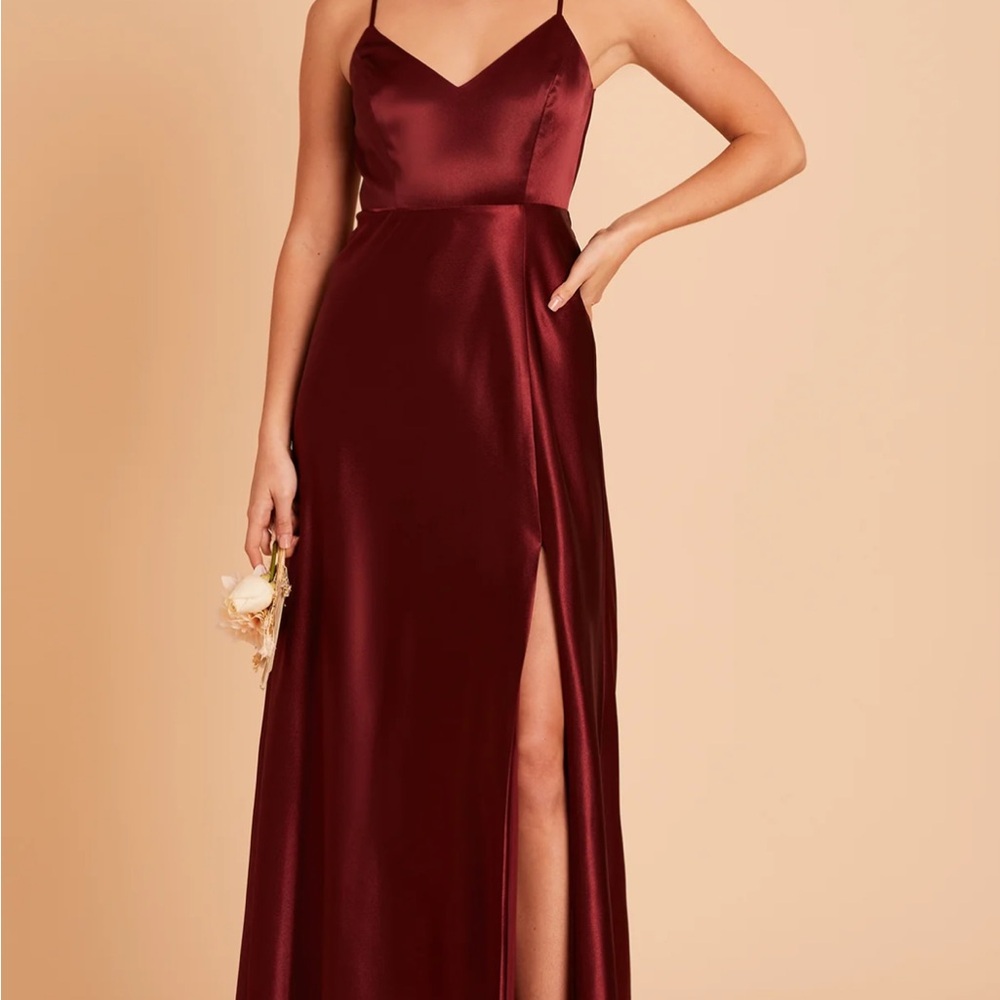 Birdy Grey Jay Satin Dress in Cabernet